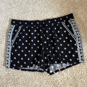 Black and White Shorts